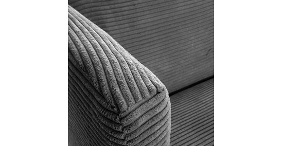 SITZBANK in Textil Anthrazit, Grau  - Anthrazit/Schwarz, Design, Holz/Textil (170/83/70cm) - Landscape