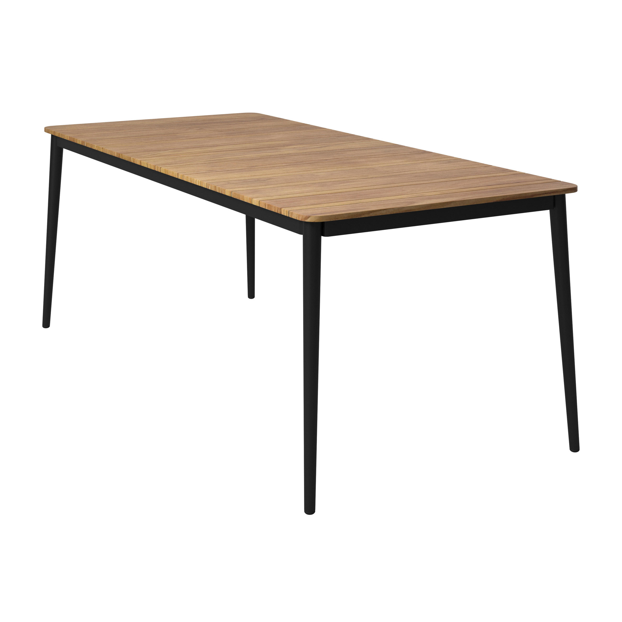 GARTENTISCH  - Dunkelgrau/Teakfarben, ROMANTIK / LANDHAUS, Holz/Metall (200/90/74cm) - Ambia Garden