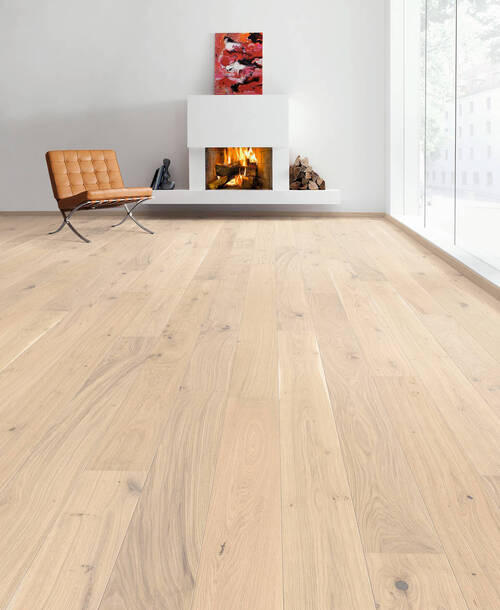PARKETTBODEN Living by HARO PARKETT 2500 LA  per  m² - Hellbraun, Basics, Holzwerkstoff (18/220cm) - Living by HARO