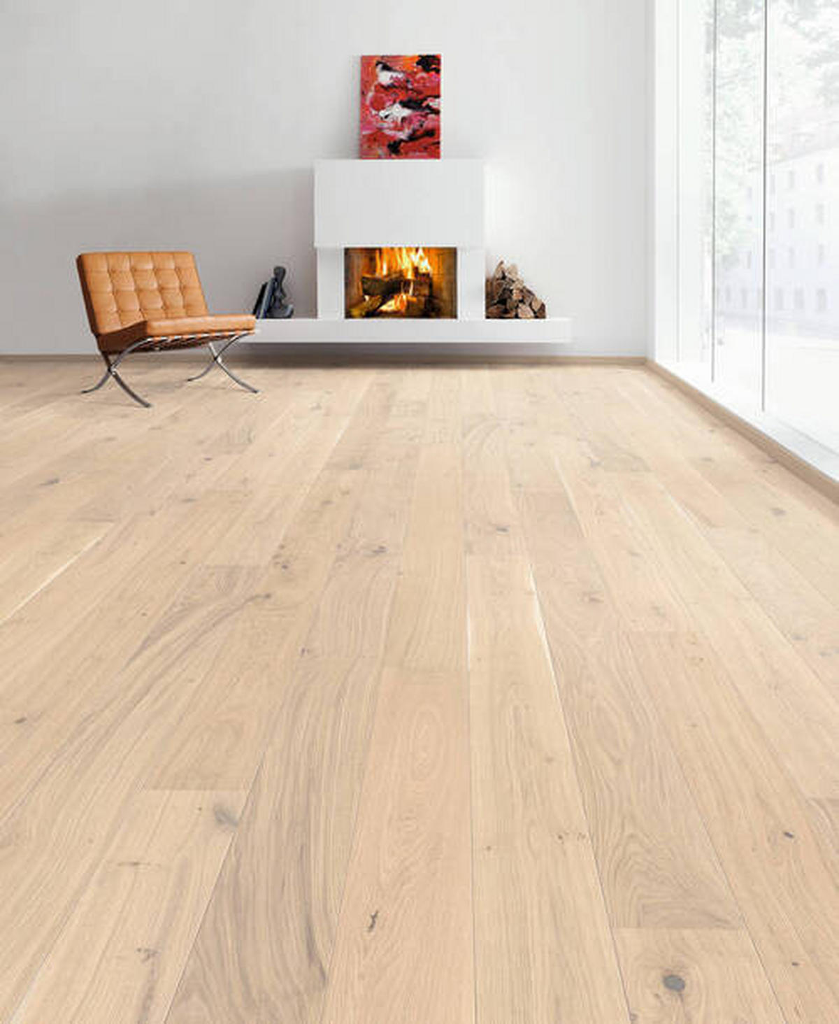 PARKETTBODEN Living by HARO PARKETT 2500 LA  per  m² - Hellbraun, Basics, Holzwerkstoff (18/220cm) - Living by HARO