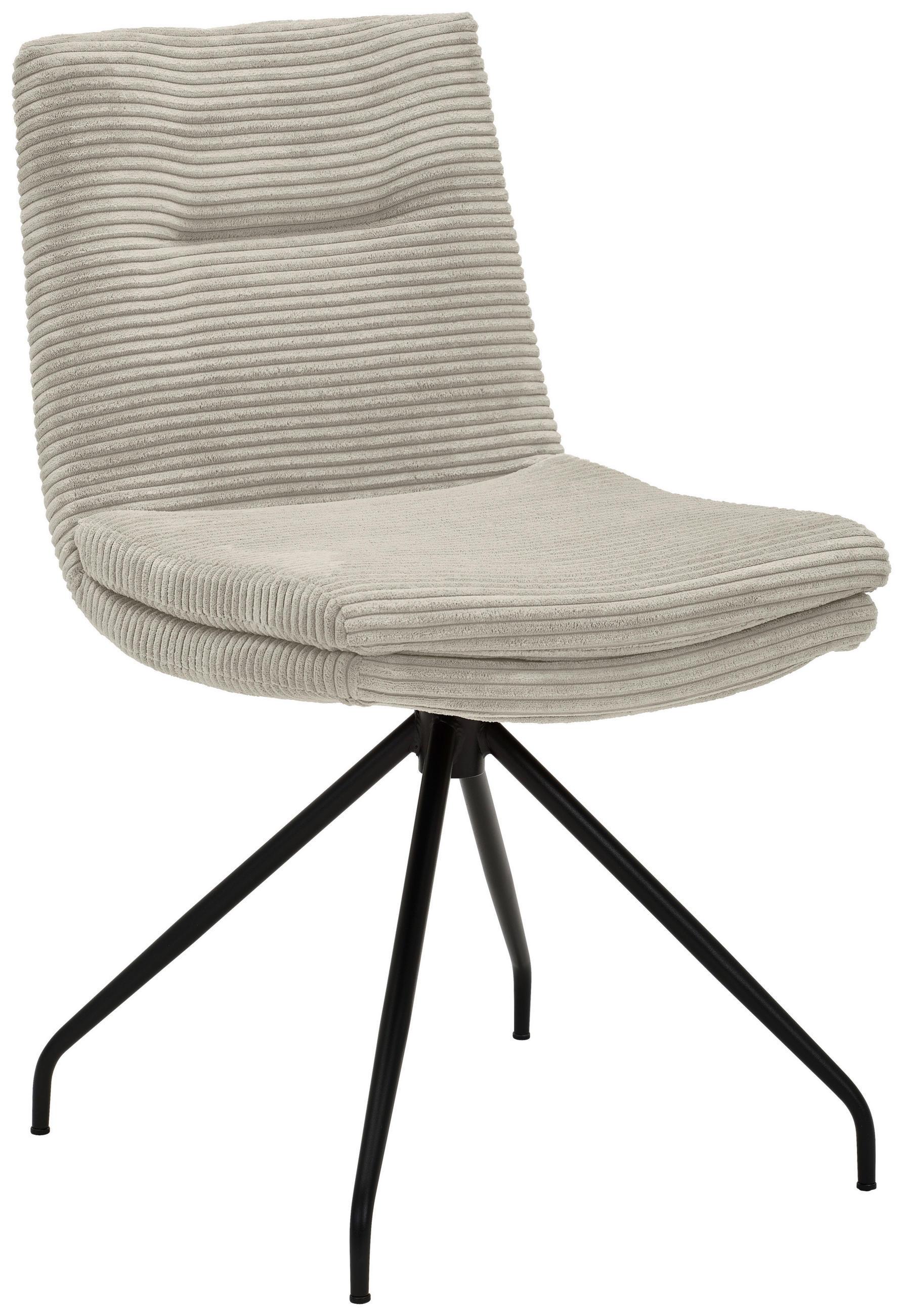 STUHL - Schwarz/Naturfarben, Design, Textil/Metall (50/85/64cm) - Musterring