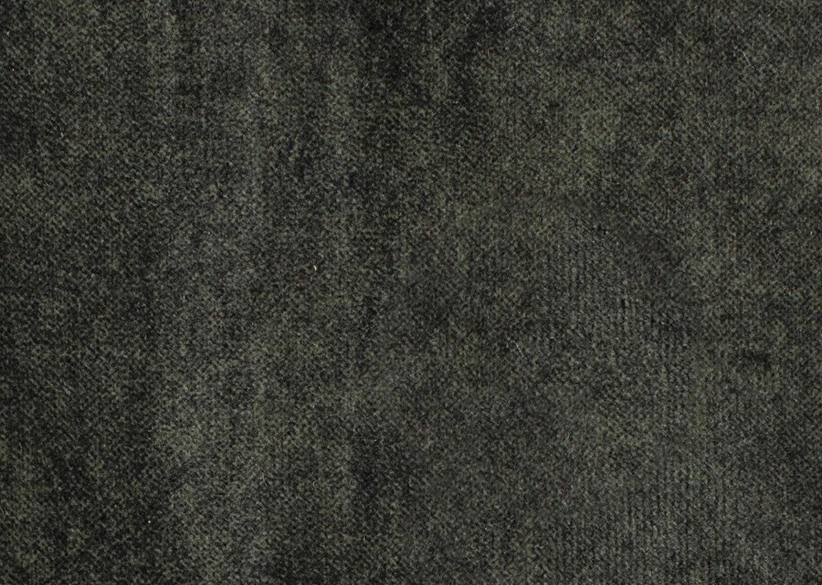 HOCKER Velours Grün  - Schwarz/Grün, Design, Textil/Metall (131/47/71cm) - Stylife