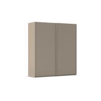SCHWEBETÜRENSCHRANK 201/223/69 cm,  in Fango, 2 Tür(en)  - Fango, Basics, Holzwerkstoff/Metall (201/223/69cm) - Rauch Möbel