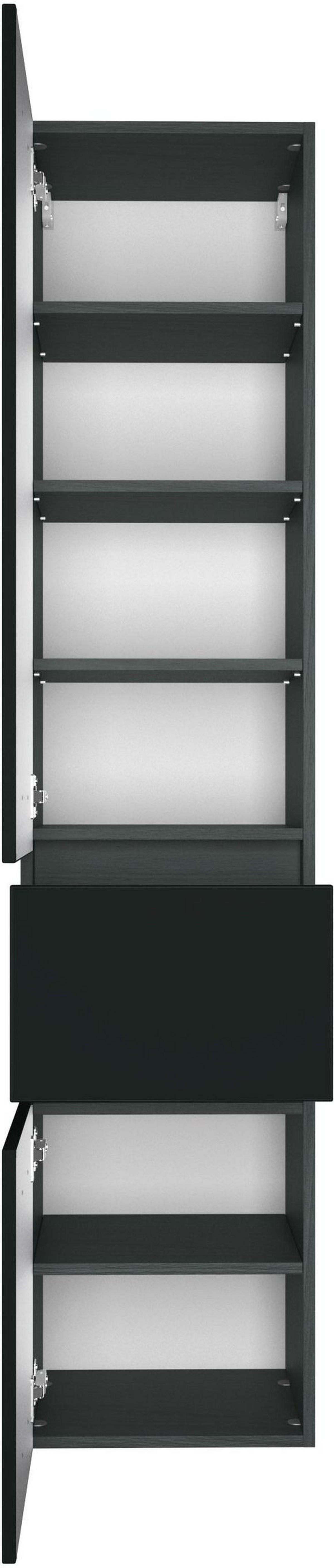 HOCHSCHRANK 40/180/35 cm  - Silberfarben/Grau, Design, Holzwerkstoff/Kunststoff (40/180/35cm) - Held