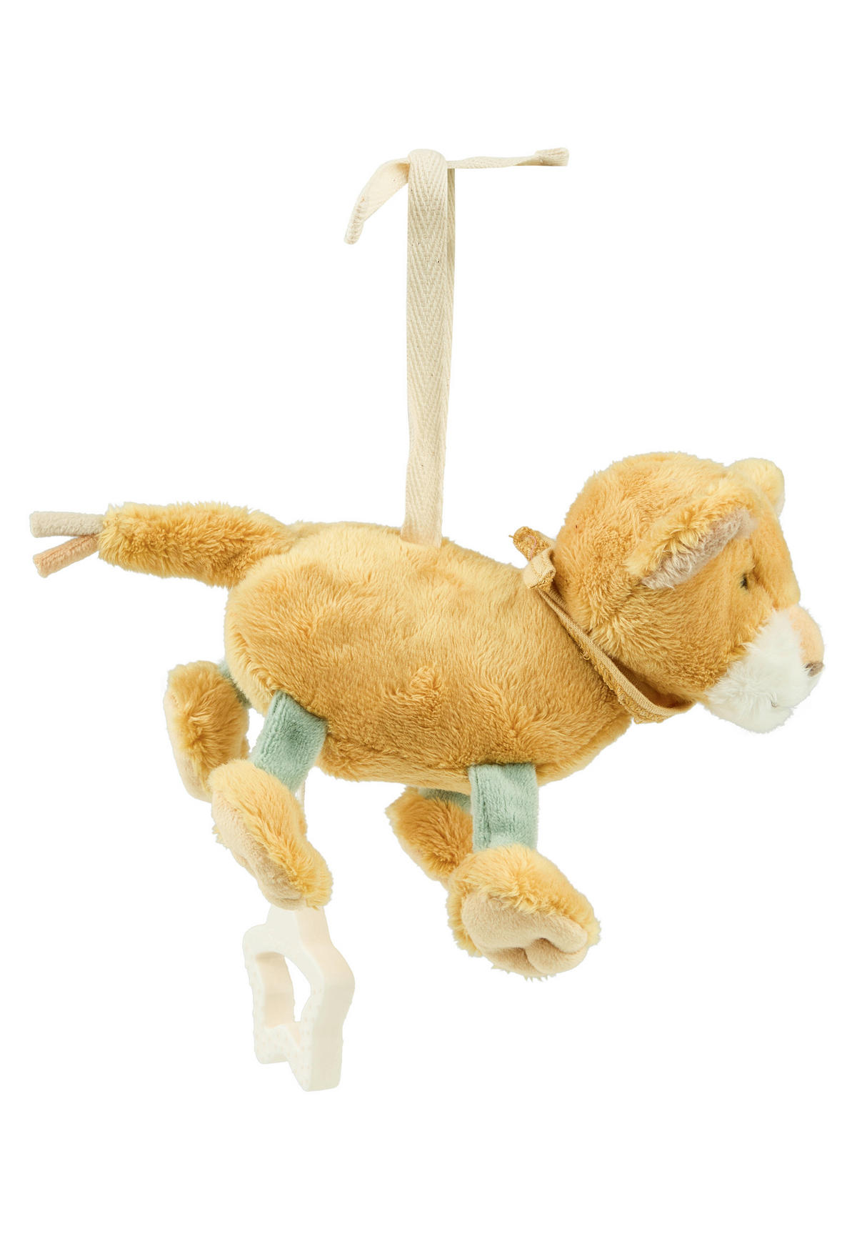SPIELUHR Löwe Leo  - Hellgelb, Basics, Textil (16/16/7cm) - Sterntaler