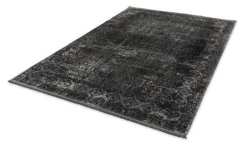 Thumbnail - Schöner Wohnen Webteppich Velvet 6665/72 D.192 040, Anthrazit, Textil, rechteckig, 160x230 cm, für Fußbodenheizung geeig...