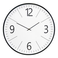 WANDUHR  Schwarz, Weiß  - Schwarz/Weiß, Design, Glas/Kunststoff (51/51/5cm)
