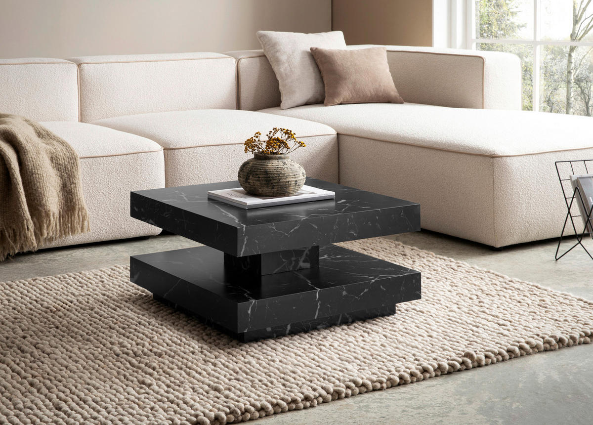 COUCHTISCH in Holzwerkstoff 60/60/34 cm   - Schwarz, Design, Holzwerkstoff (60/60/34cm) - Livetastic