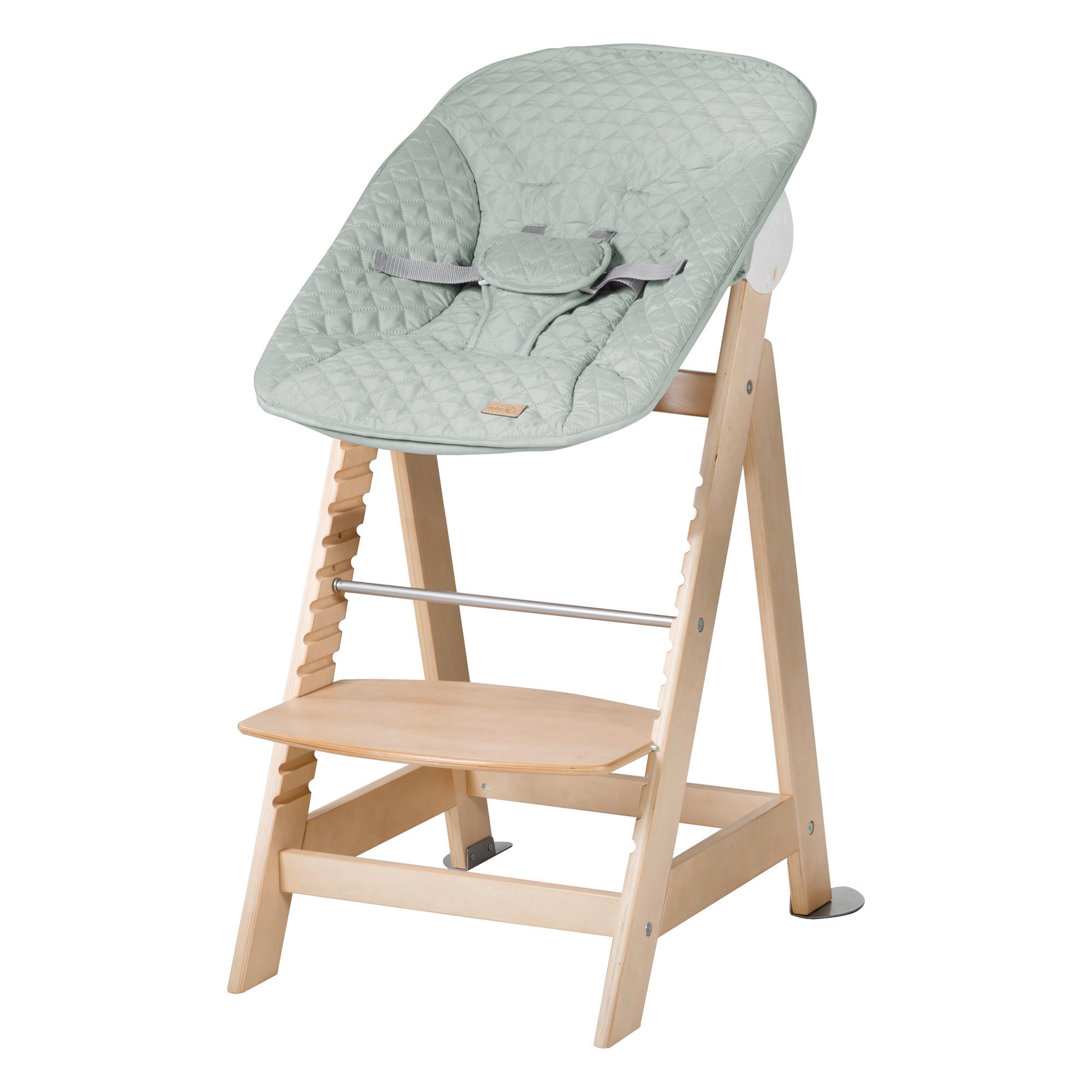 HOCHSTUHL Born Up Style Set Naturfarben, Pastellgrün Frosty Green  - Pastellgrün/Naturfarben, Basics, Holzwerkstoff/Textil (46/94/66,5cm) - Roba
