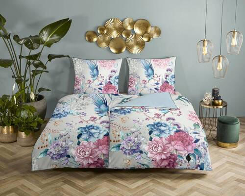 WENDEBETTWÄSCHE Mondet Satin 135/200 cm  - Multicolor, Natur, Textil (135/200cm)