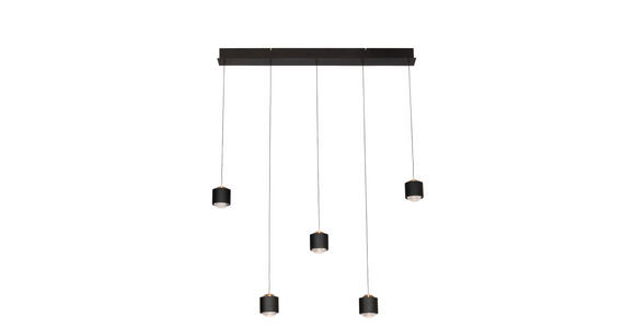 LED-HÄNGELEUCHTE 90/10/170 cm  - Schwarz, Design, Kunststoff/Metall (90/10/170cm) - Novel