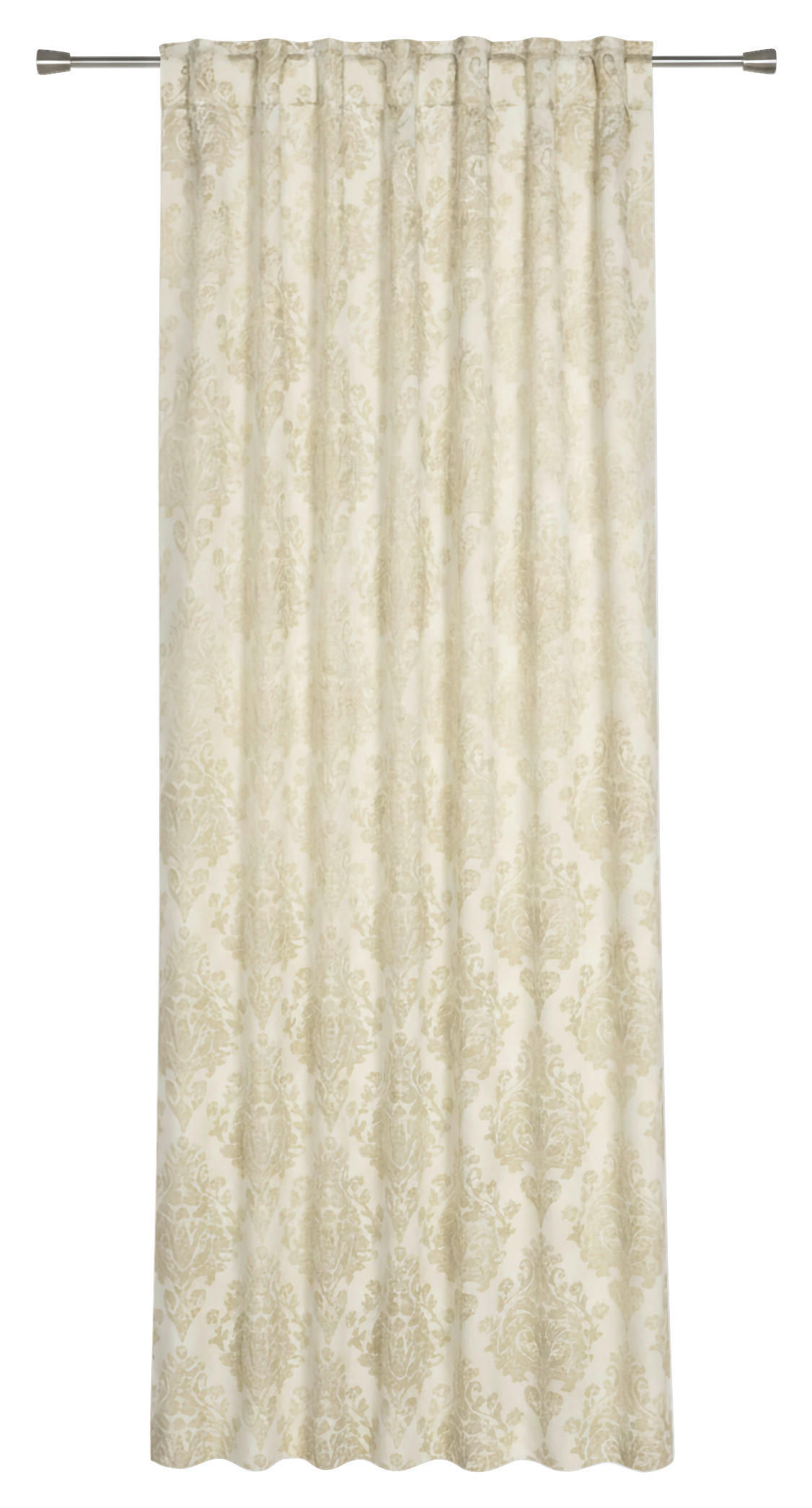 GARDINLÄNGD black-out (mörkläggande)  - cremefärgad, Basics, textil (135/245cm)