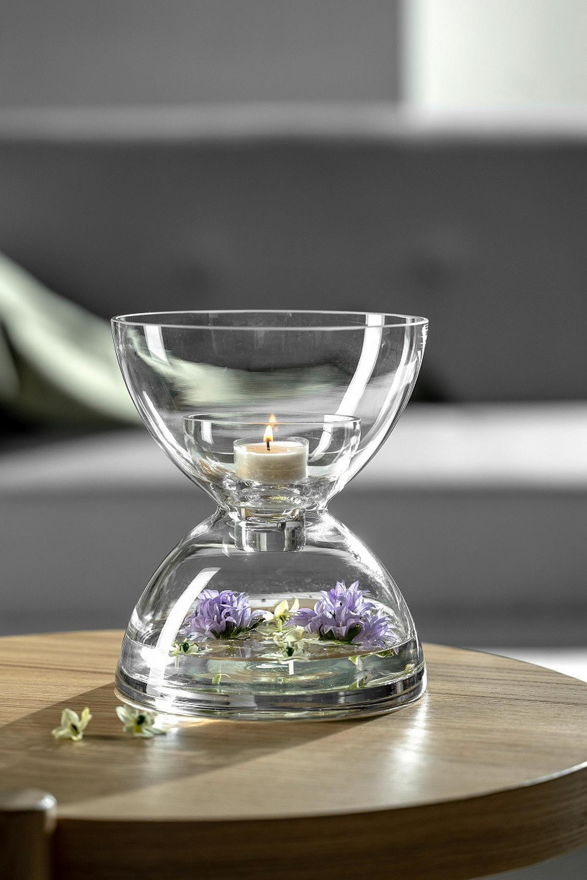 VASE 19,00 cm  - Transparent, Basics, Glas (15,80/19,00/15,80cm) - Leonardo