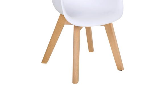 KINDERSTUHL - Buchefarben/Weiß, Trend, Holz/Kunststoff (42/56/43cm) - My Baby Lou