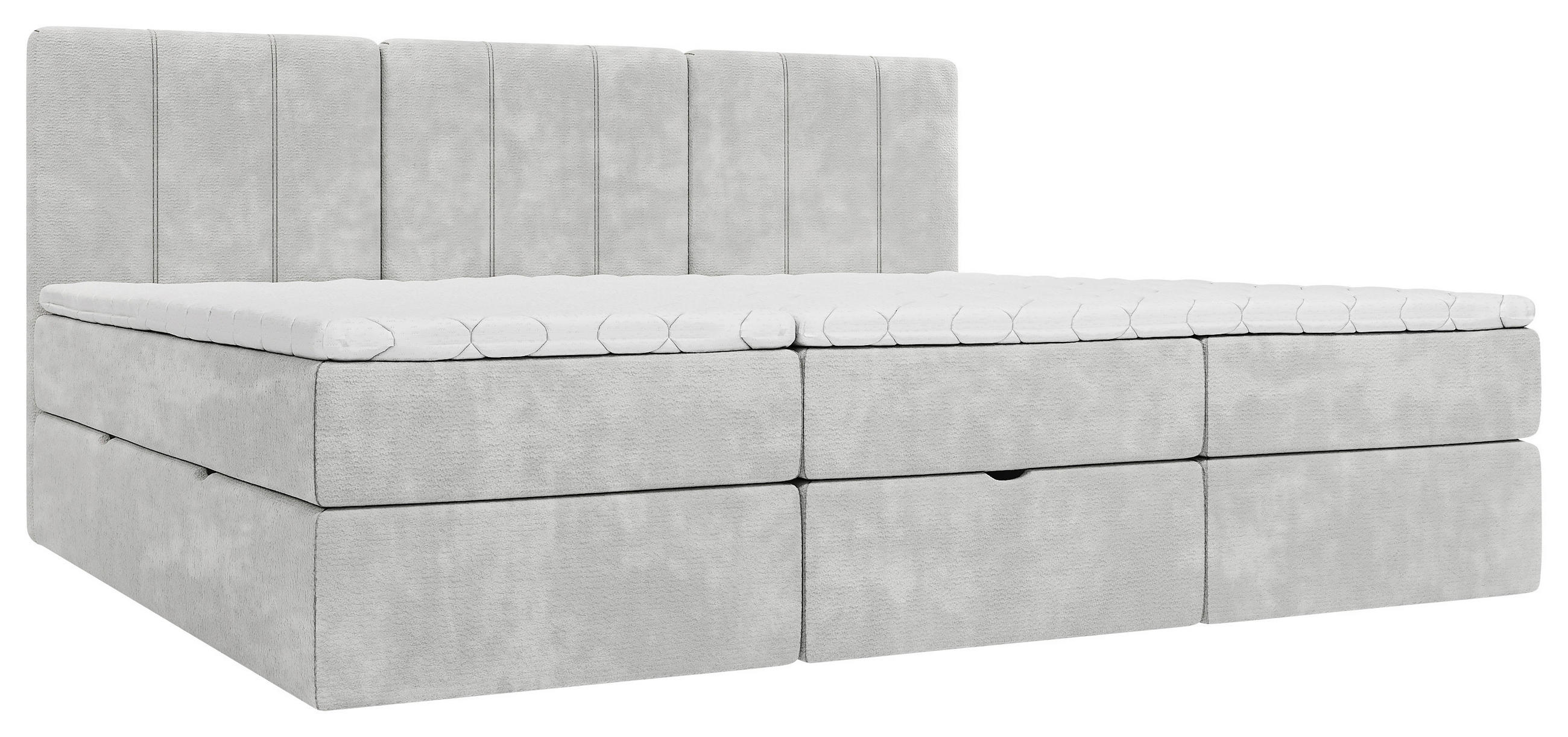 FAMILIENBETT - Hellgrau/Schwarz, Design, Holzwerkstoff/Kunststoff (270/200cm) - Esposa