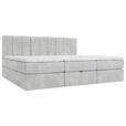 FAMILIENBETT - Hellgrau/Schwarz, Design, Holzwerkstoff/Kunststoff (210/200cm) - Esposa
