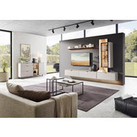 COUCHTISCH in Metall, Holzwerkstoff 100/60/43 cm  - Grauweiß/Schwarz, Design, Holz/Holzwerkstoff (100/60/43cm) - Dieter Knoll