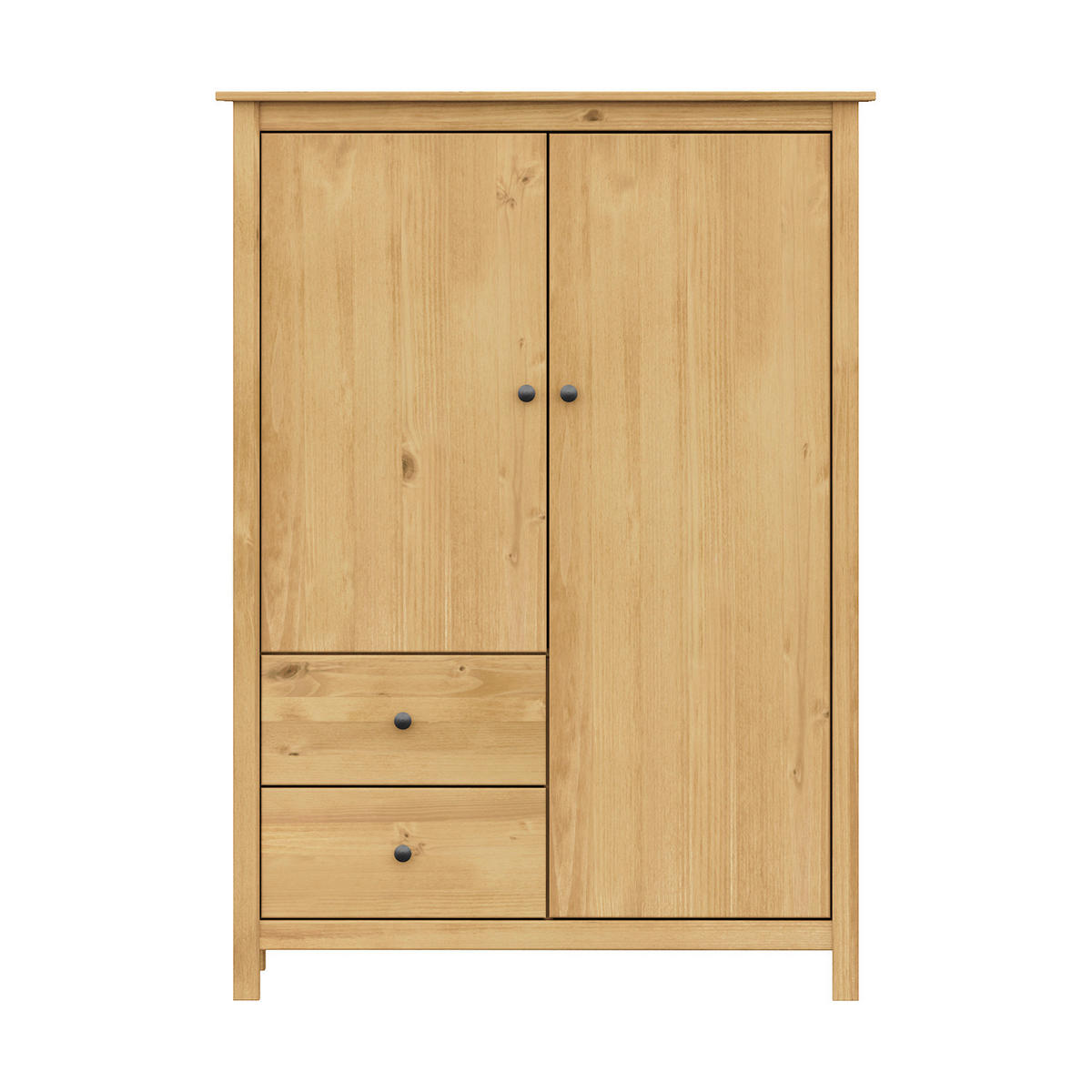 KOMMODE , 99/137/45 cm, 2 Schublade(n)  - Messingfarben/Naturfarben, Basics, Holz/Metall (99/137/45cm) - Livetastic