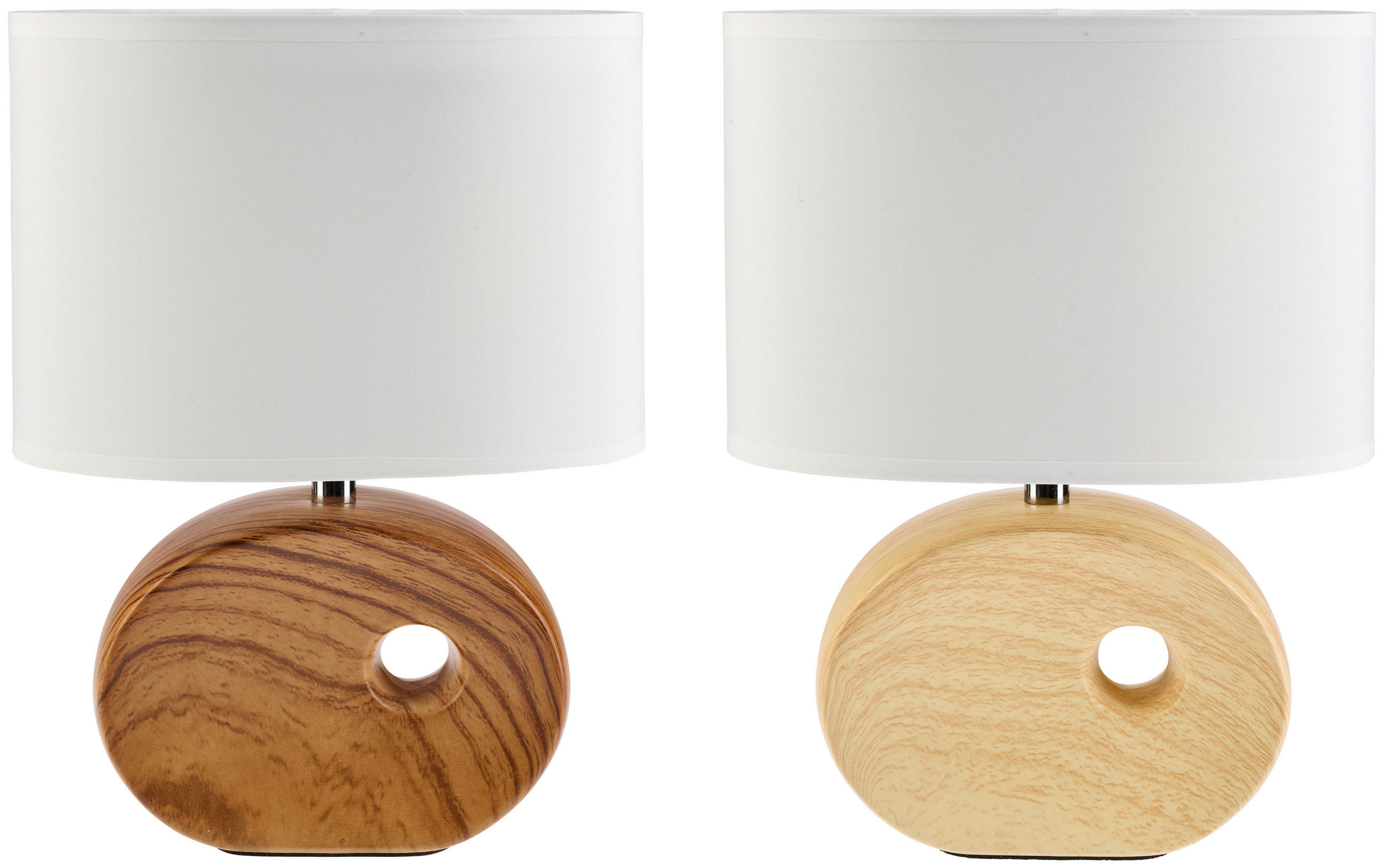 STOLNÍ LAMPA, 23/13/30 cm - Natur, kov/textil (23/13/30cm)