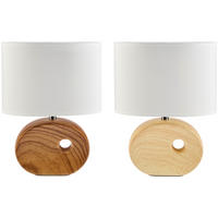 STOLNÍ LAMPA, 23/13/30 cm - Natur, kov/textil (23/13/30cm)