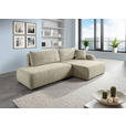 ECKSOFA Mintgrün Flachgewebe Zierkissen, Rückenkissen, Bettkasten, Schlaffunktion, Rücken echt, Liegefläche im Originalstoff  - Schwarz/Mintgrün, KONVENTIONELL, Kunststoff/Textil (260/145cm) - Carryhome