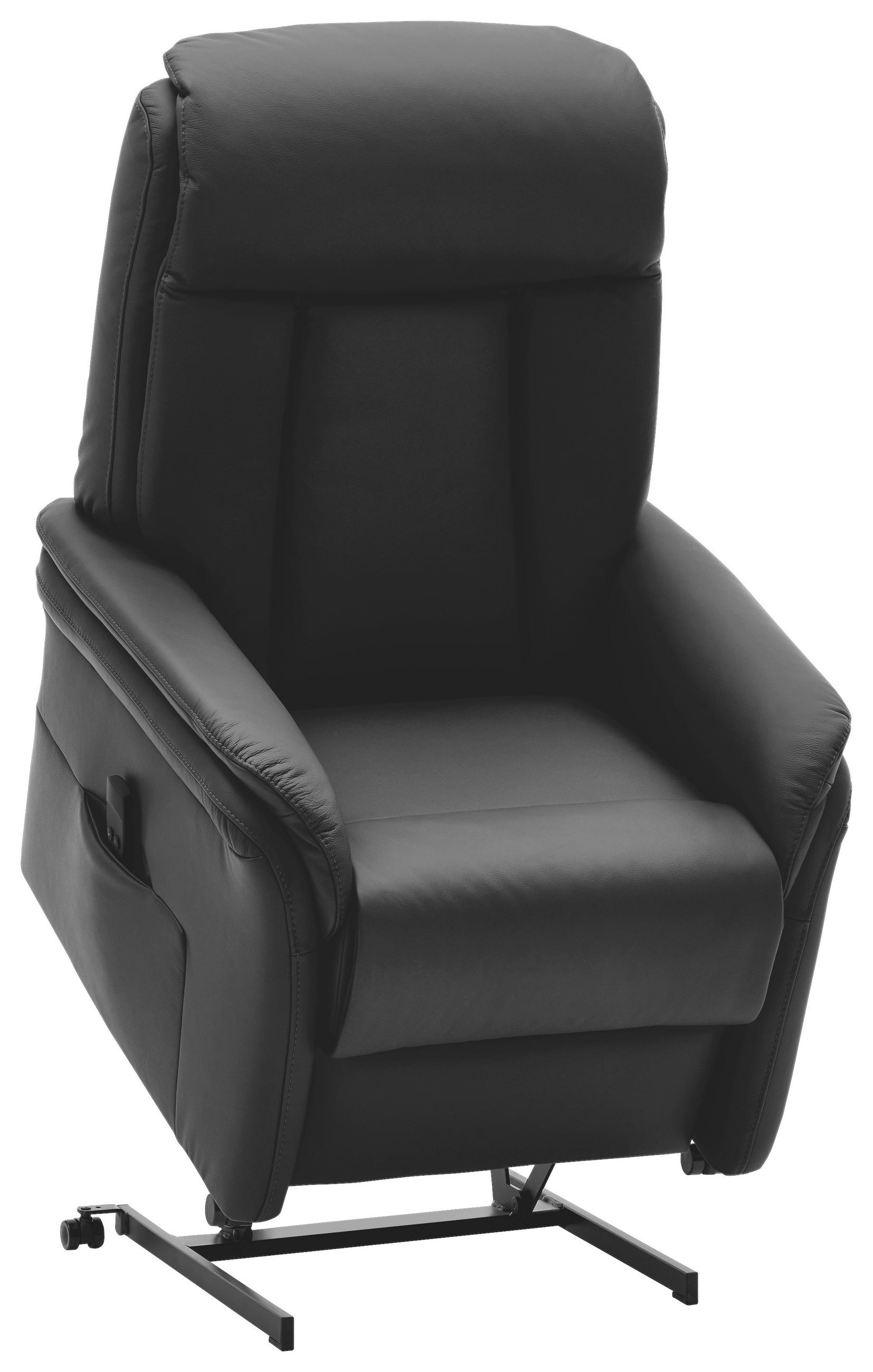 FERNSEHSESSEL in Schwarz  - Schwarz, Konventionell, Leder/Kunststoff (74/107/84cm) - Valdera