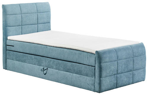 BOXSPRINGBETT 100/200 cm  in Blau  - Blau, Basics, Holzwerkstoff/Kunststoff (100/200cm) - Xora