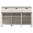 SIDEBOARD  in 138/90,5/40 cm  - Kaschmir/Schwarz, Basics, Holzwerkstoff/Metall (138/90,5/40cm) - Carryhome