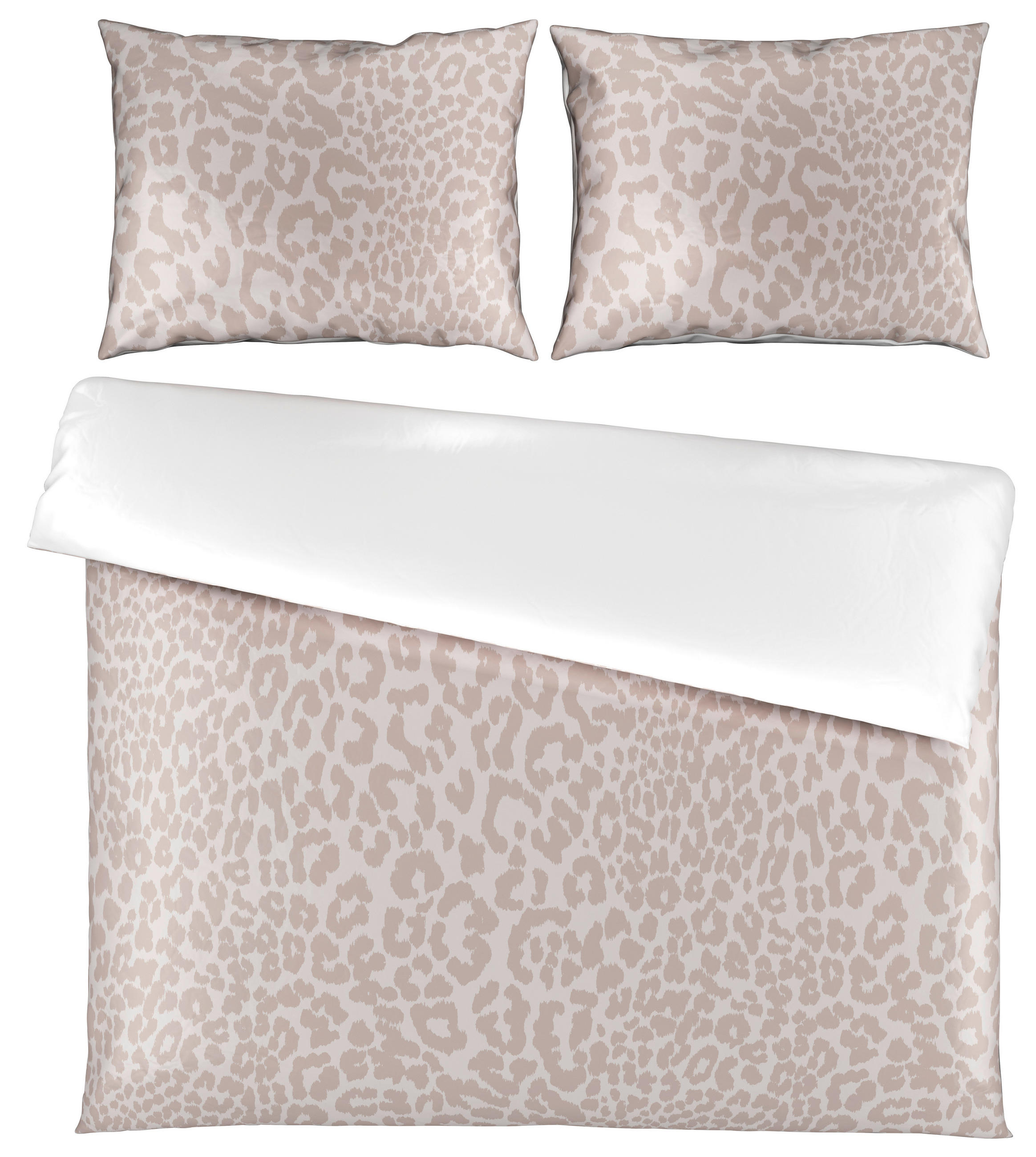 OBOJESTRANSKA POSTELJNINA AZURA 200/200 cm saten naravne barve  - naravne barve, Konvencionalno, tekstil (200/200cm) - Esposa