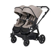 ZWILLINGSWAGEN Two Select Outdoor  - Karamell/Schwarz, Basics, Textil/Metall (98/79/115cm) - Hartan