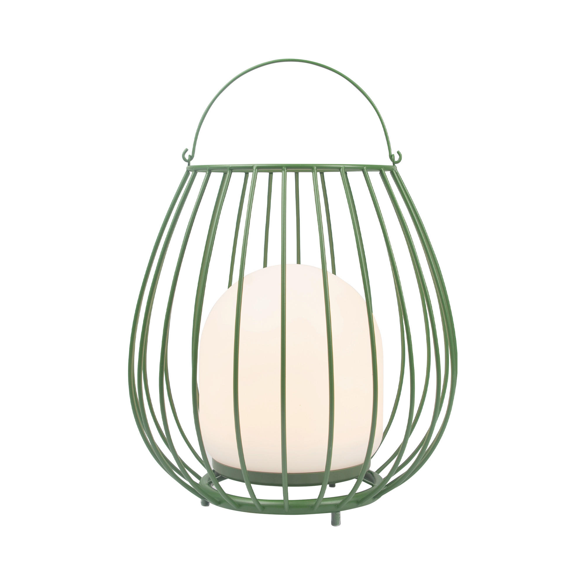 AKKU-TISCHLEUCHTE Jim 28/30 cm  - Weiß/Grün, Design, Kunststoff/Metall (28/30cm) - Nordlux