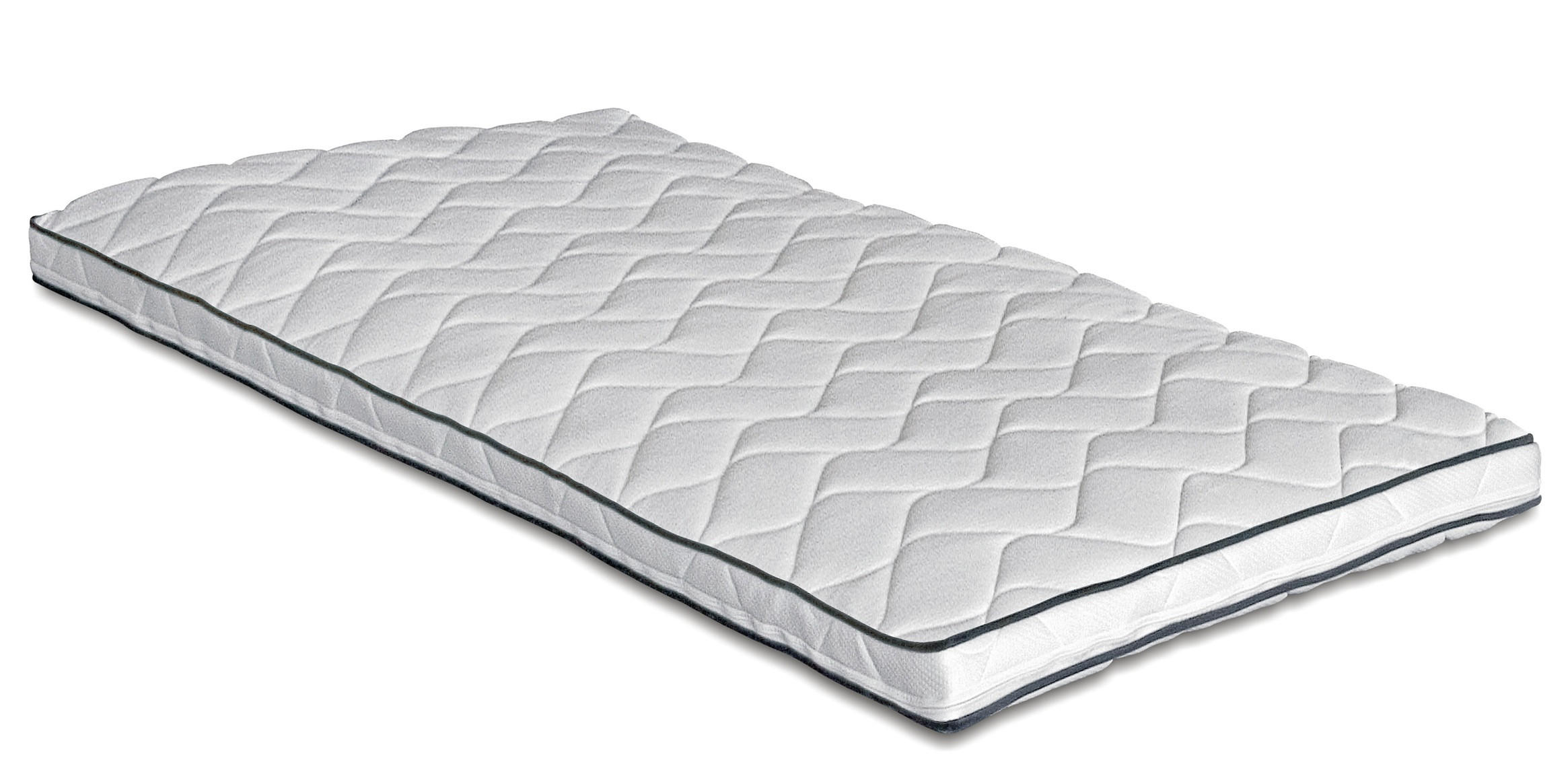 BÄDDMADRASS 105/200 cm  höjd ca 6 cm  - vit, Klassisk, textil (105/200cm) - Cassando
