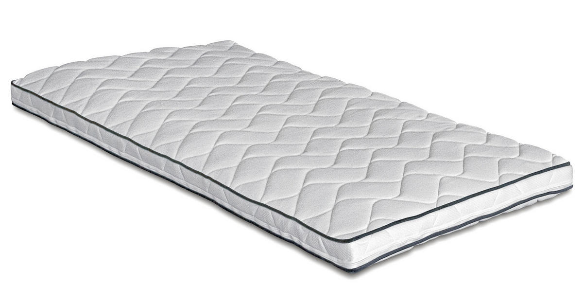 BÄDDMADRASS 120/200 cm  höjd ca 6 cm  - vit, Klassisk, textil (120/200cm) - Cassando