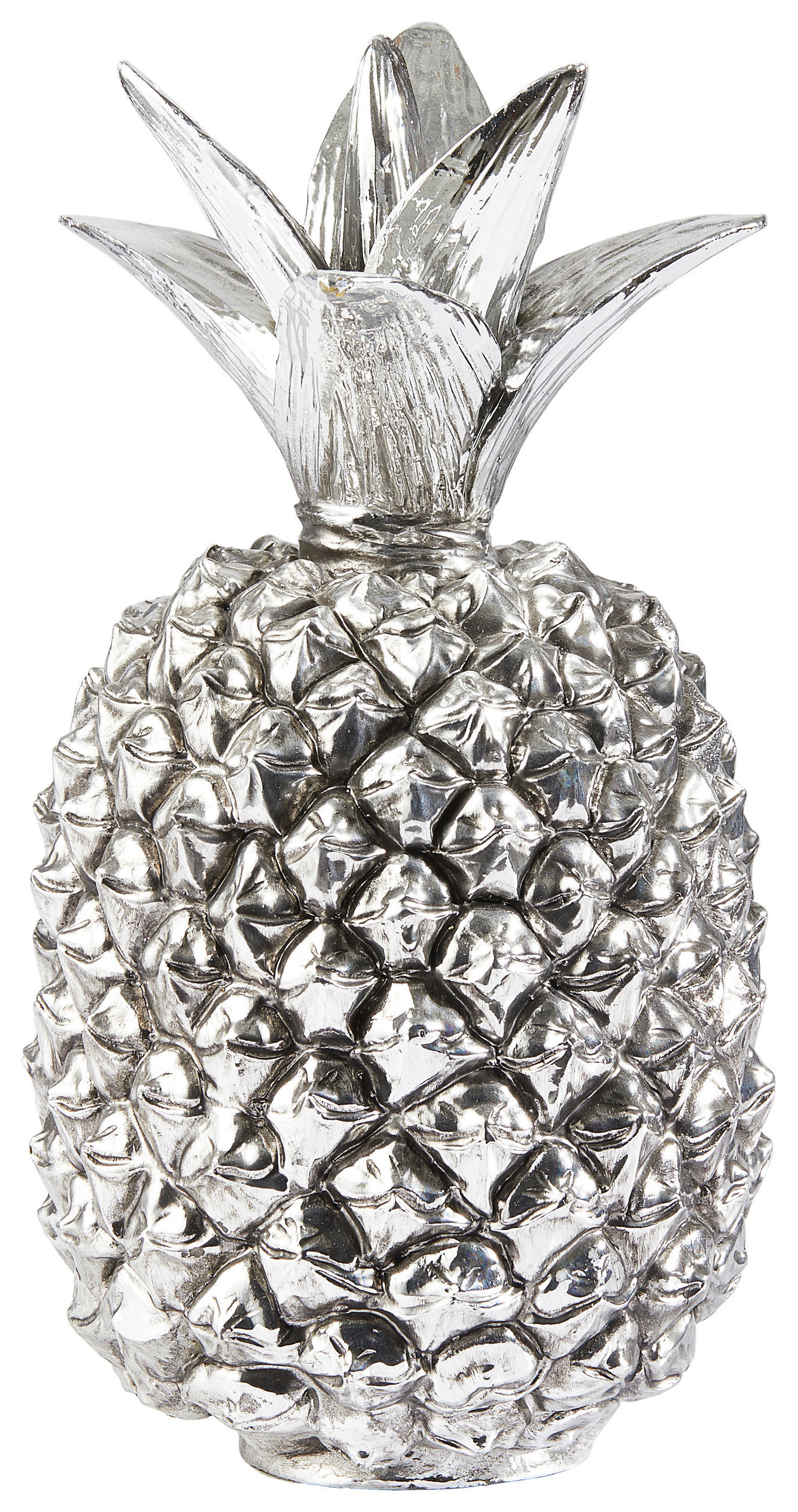Ambia Home Dekoananas Silber 28 cm