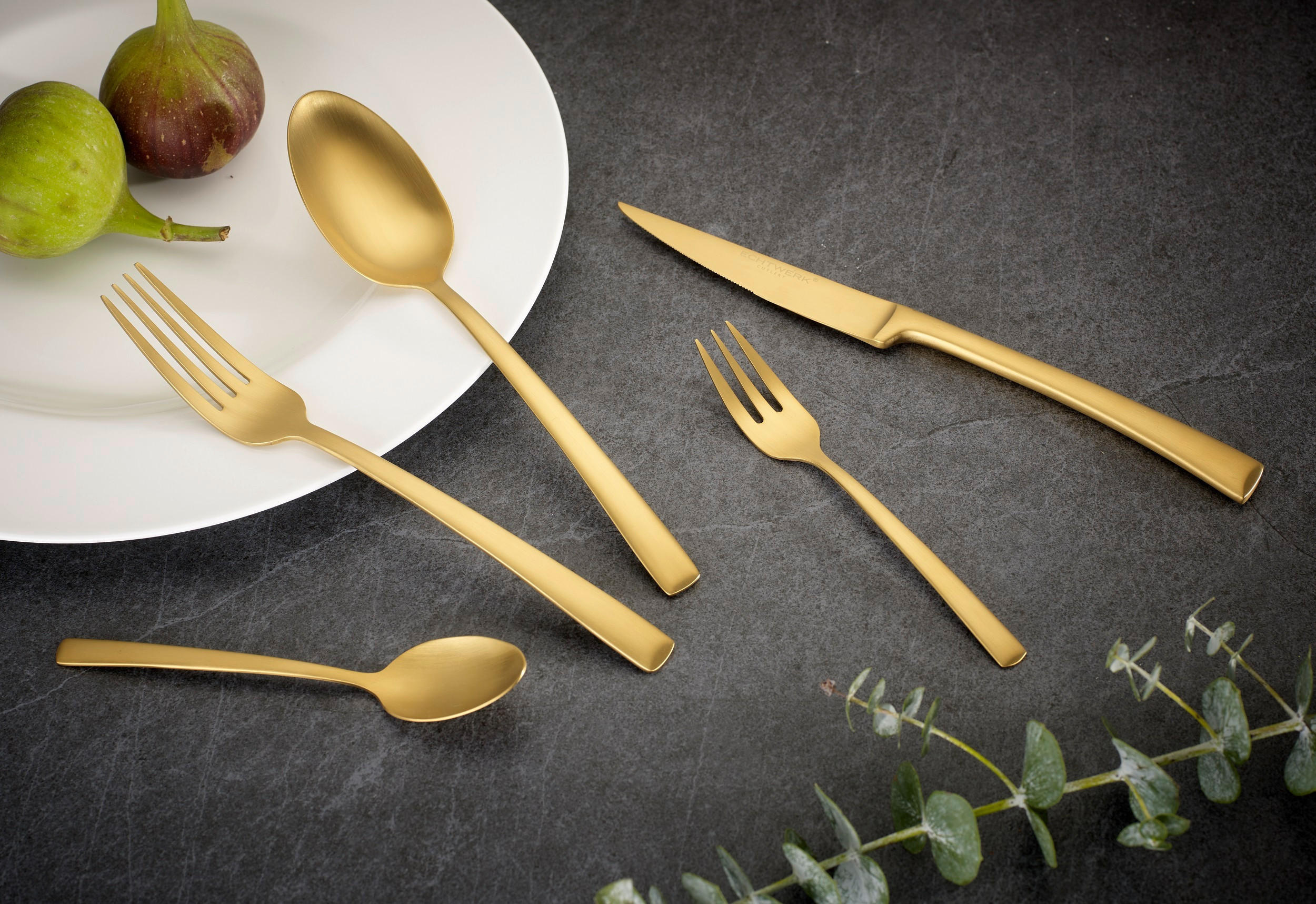 BESTECKSET Avelino  30-teilig  - Goldfarben, Basics, Metall - Echtwerk