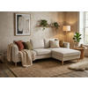 ECKSOFA Sandfarben Struktur Rückenkissen  - Sandfarben/Buchefarben, MODERN, Holz/Textil (232/161cm) - Trendmanufaktur
