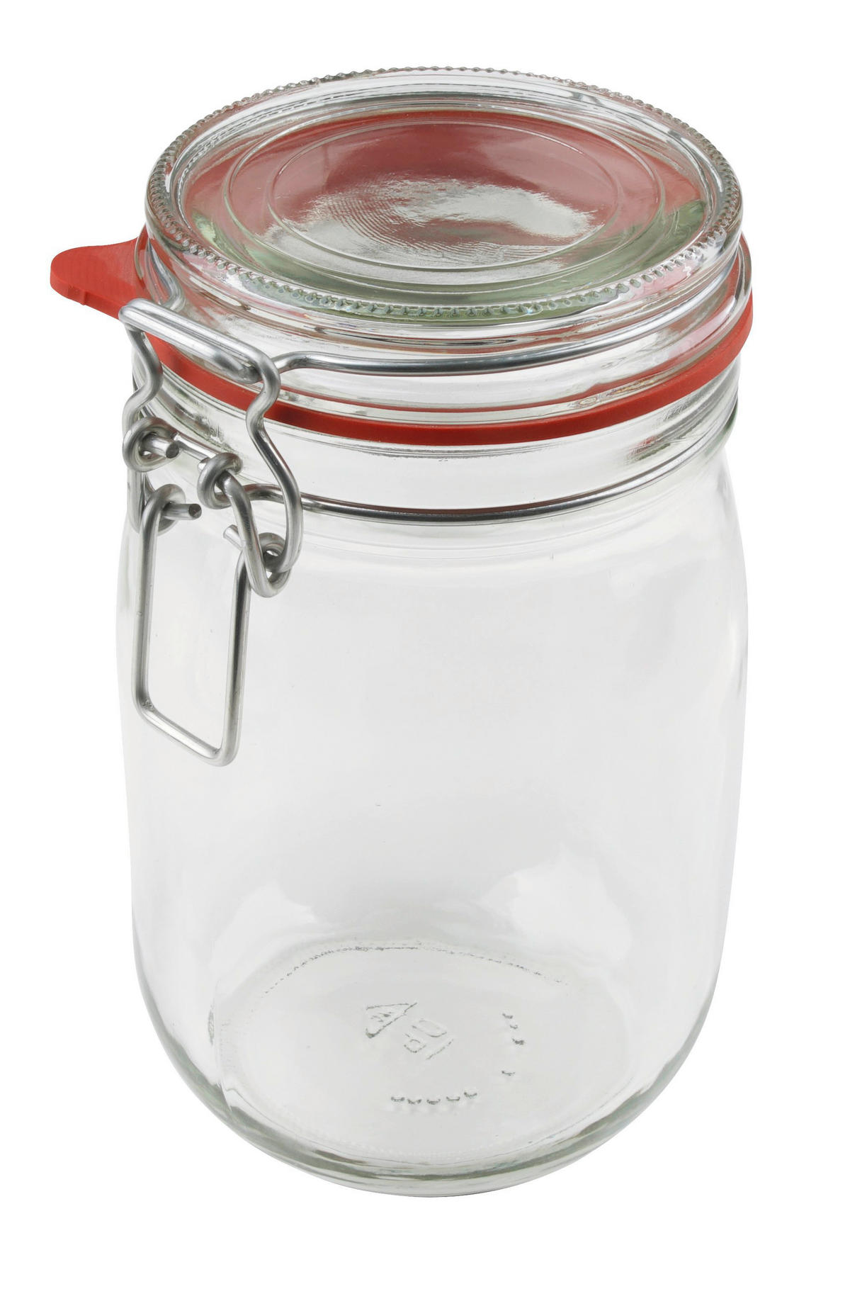 BEFŐTTESÜVEG 1140 ml   - áttetsző, Basics, üveg/fém (1140ml) - Dr.Oetker