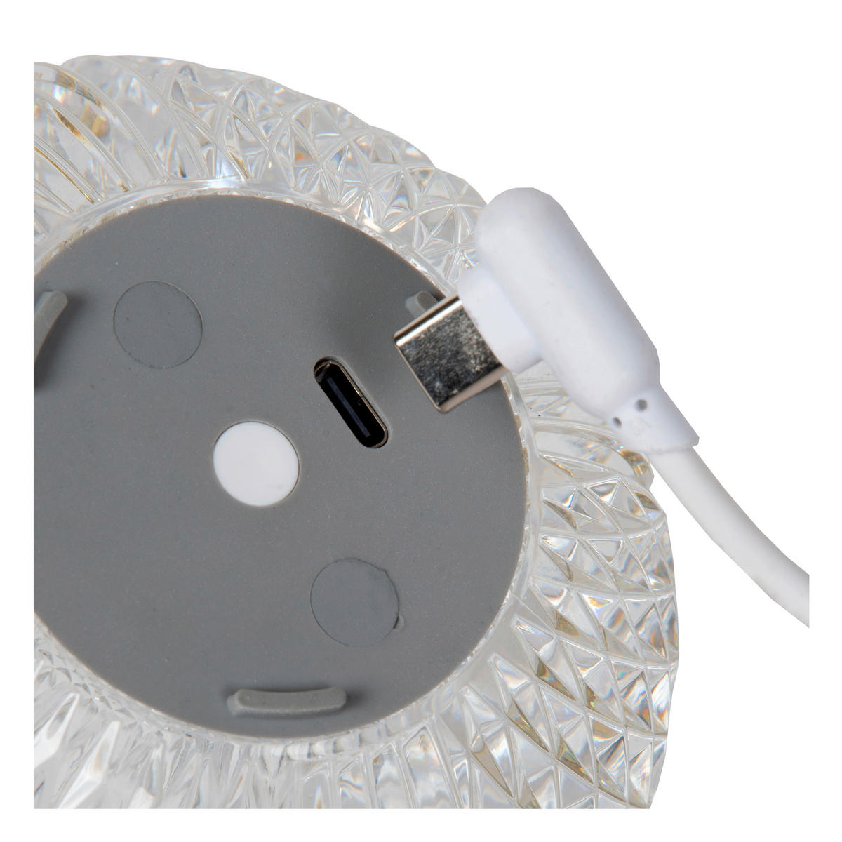 LED-TISCHLEUCHTE Cintra 9/9/8.7 cm   - Transparent, Design, Kunststoff (9/9/8.7cm) - Lucide