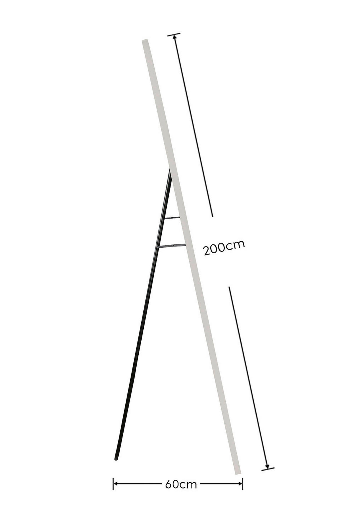 STANDSPIEGEL 100/200/3 cm, Beige  - Beige, MODERN, Glas/Metall (100/200/3cm) - Milino