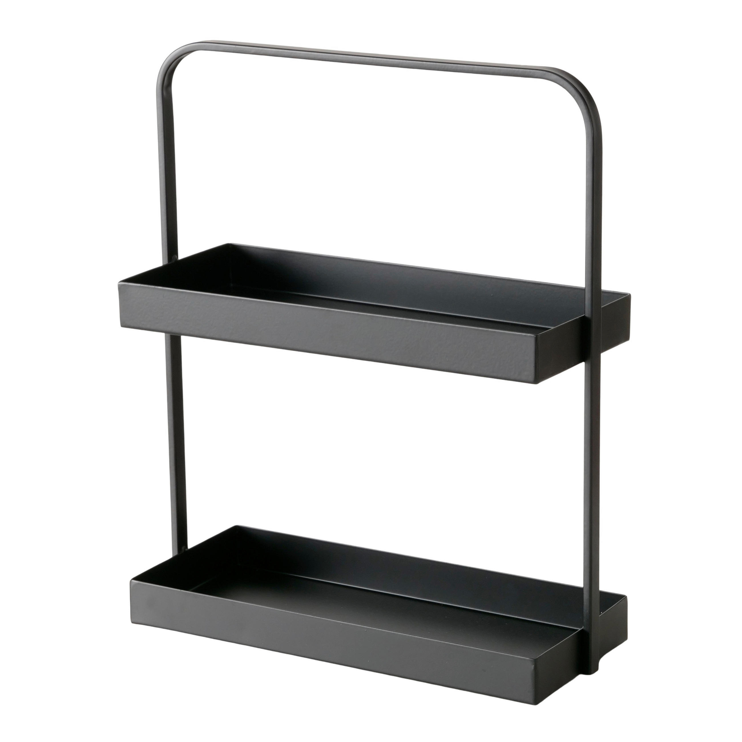 ETAGERE 2-stöckig - Schwarz, Basics, Metall (31,5/13,4/38,4cm) - Boltze Home