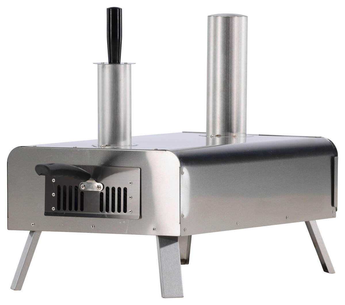 PIZZAOFEN  - Silberfarben, KONVENTIONELL, Metall (85.8/49.9/37cm) - Gardenson
