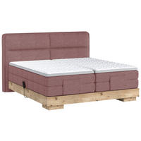 BOXSPRINGBETT 180/200 cm  in Braun, Eichefarben  - Eichefarben/Braun, Natur, Holz/Textil (180/200cm) - Valnatura