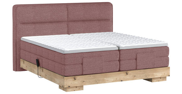 BOXSPRINGBETT 180/200 cm  in Braun, Eichefarben  - Eichefarben/Braun, Natur, Holz/Textil (180/200cm) - Valnatura