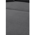 ECKSOFA  in Webstoff Dunkelgrau  196/304 cm  - Dunkelgrau/Schwarz, KONVENTIONELL, Textil/Metall (196/304cm) - Hom`in