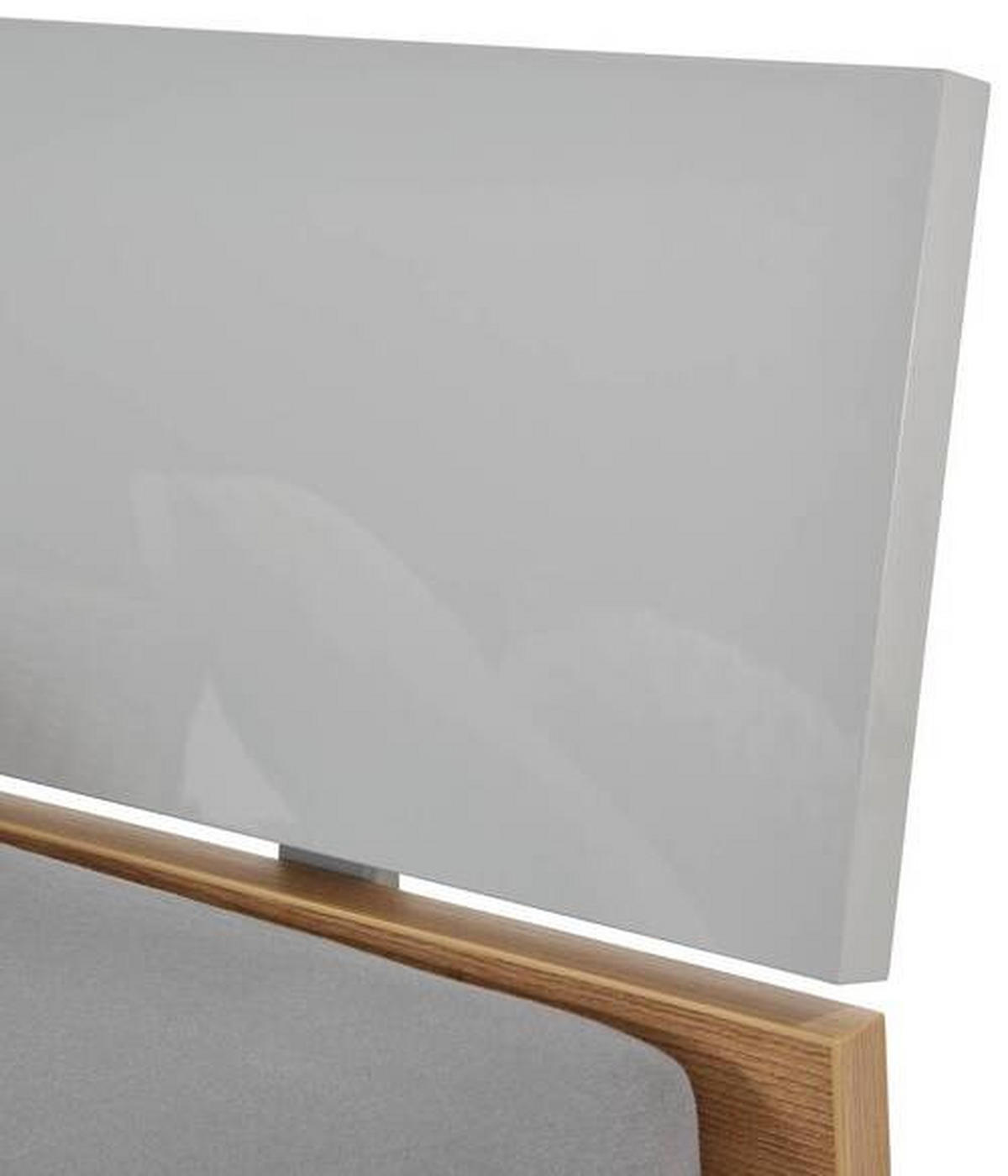 POSTELJA 120 cm   x 200 cm  , leseni material siva, barve hrasta  - siva/barve hrasta, Moderno, leseni material (120/200cm) - Xora