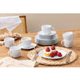 KAFFEESERVICE Square Shape 18-teilig  - Weiß, Basics, Keramik - Boxxx