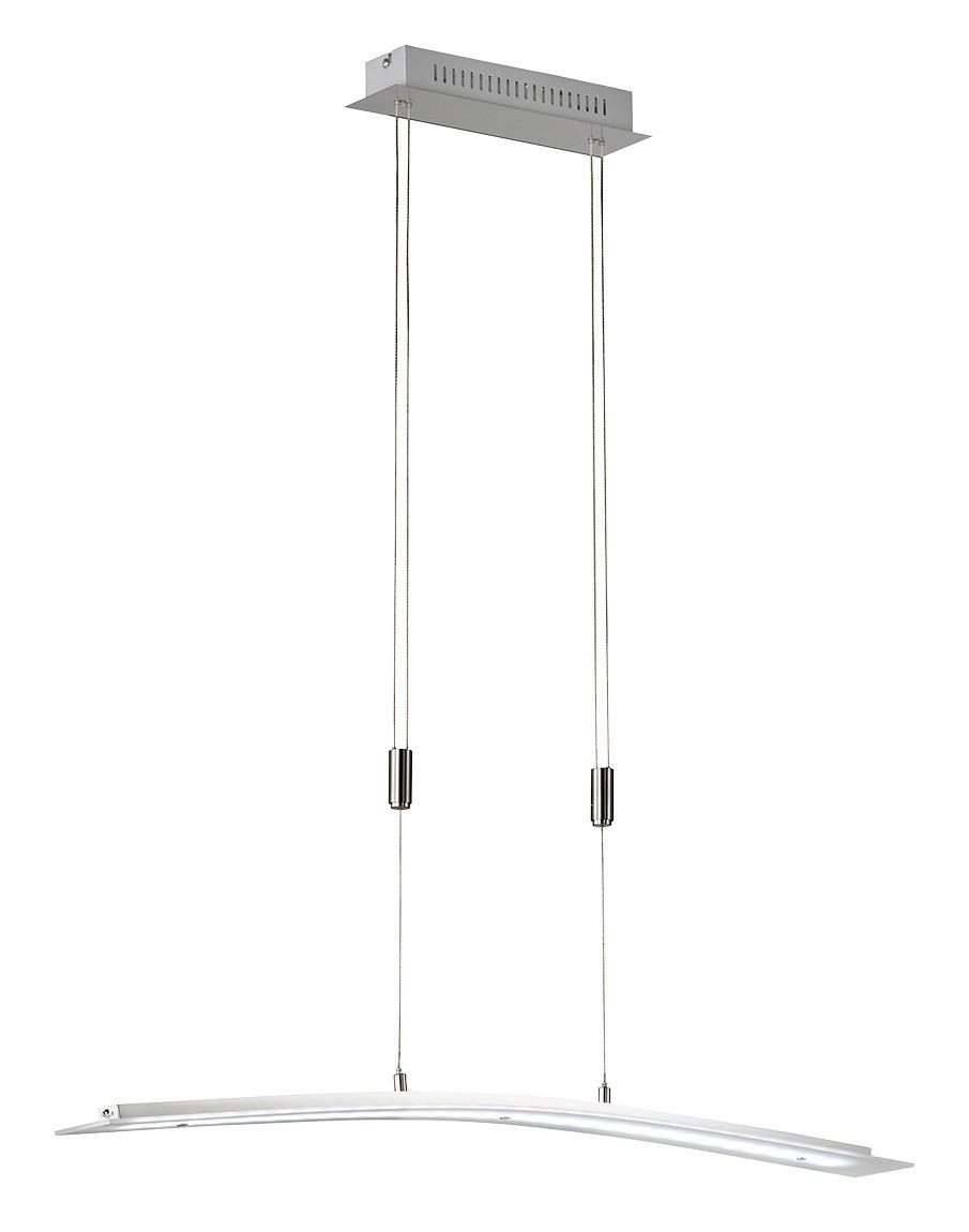 LED-HÄNGELEUCHTE 90/9/80-150 cm    - Chromfarben, Konventionell, Metall (90/9/80-150cm) - Fischer & Honsel