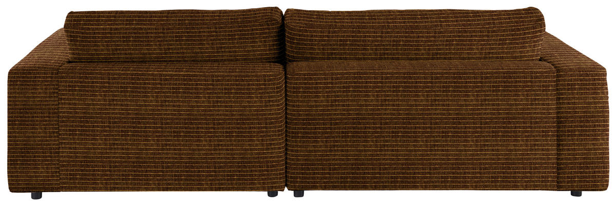 ECKSOFA in Chenille Messingfarben  270/190 cm  - Messingfarben/Schwarz, Design, Kunststoff/Textil (270/190cm) - Lomoco