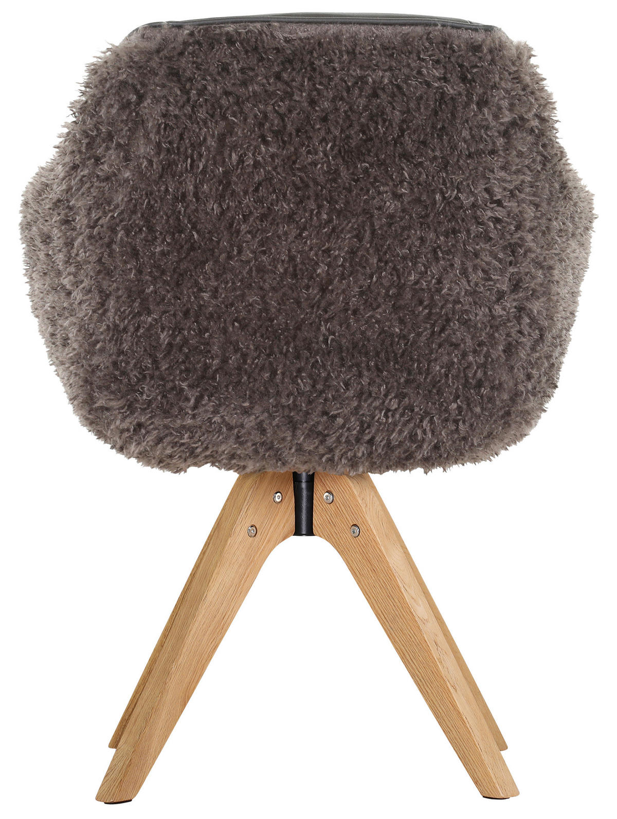 ŽIDLE S PODRUČKAMI, vzhled kůže, plyš, hnědá - přírodní barvy/hnědá, Trend, dřevo/textil (60/83/65cm) - Landscape