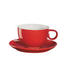 KAFFEETASSE MIT UNTERTASSE - Rot, Design, Keramik (0,2l) - ASA